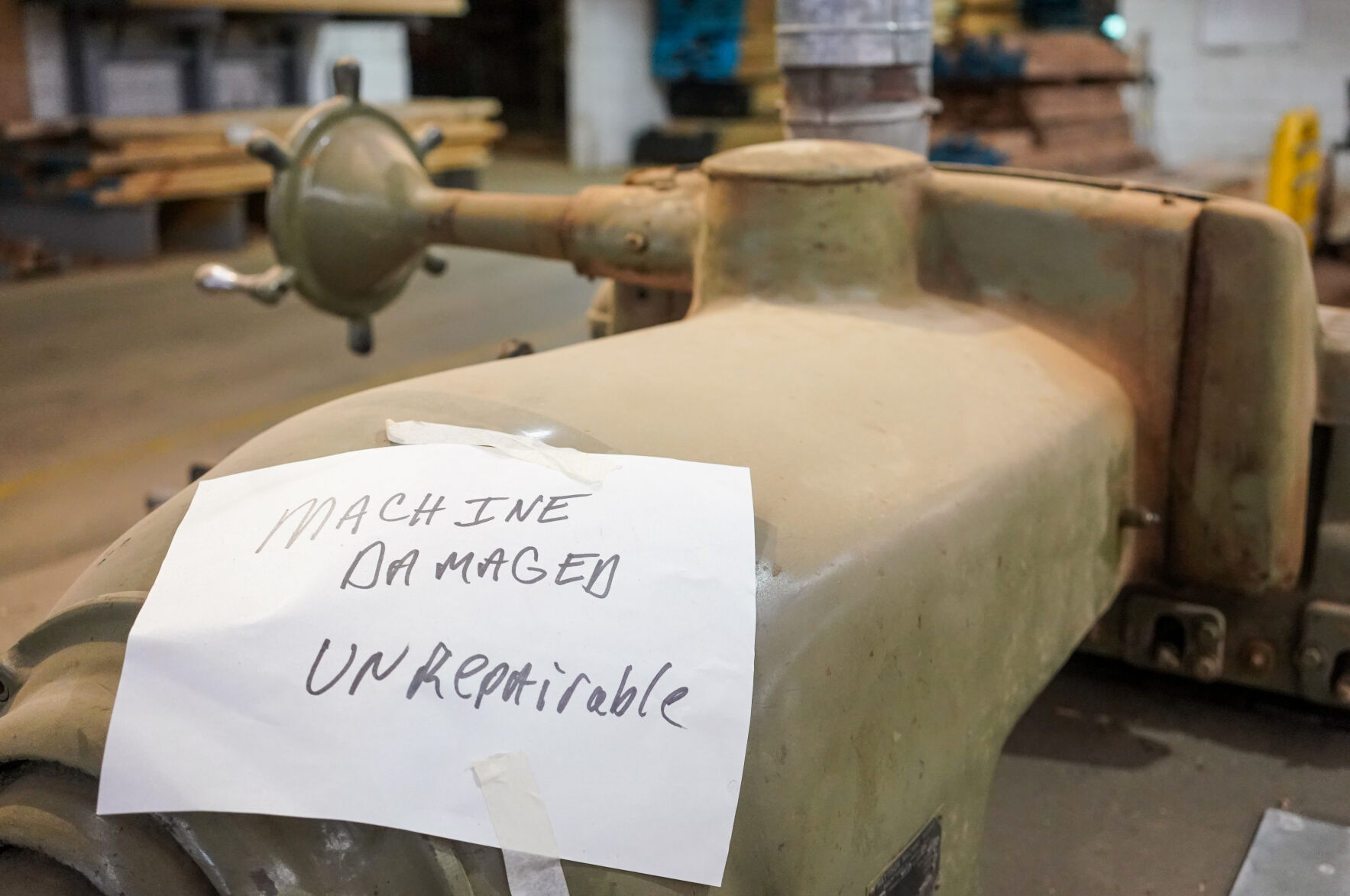 "Unrepairable" machine